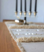 Load image into Gallery viewer, Menara Handmade 40x170 Gold Sequins Boho Table Runner
