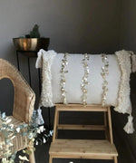 Load image into Gallery viewer, Menara Handmade 40x60 Gold Sequins Linen Boho Pillow Cover
