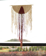 Load image into Gallery viewer, Chellah Handmade Cotton Bohemian Cream Brown Hanging Wall Art
