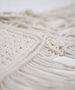 Load image into Gallery viewer, Chellah Handmade Cotton Bohemian Cream Hanging Macrame Wall Art
