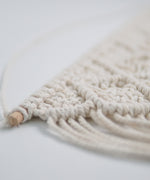 Load image into Gallery viewer, Chellah Handmade Cotton Bohemian Cream Hanging Macrame Wall Art
