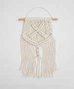 Load image into Gallery viewer, Chellah Handmade Cotton Bohemian Cream Macrame Wall Art
