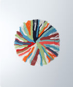 Load image into Gallery viewer, M&#39;Goun Handmade Cotton Colored Fringed Round Placemat
