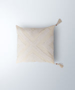 Load image into Gallery viewer, Majorelle Handmade Cotton Cream Square Pillow Case
