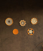 Load image into Gallery viewer, Marrakesh Orange Boho Wall Art Decor Set of 5 Wall Plates
